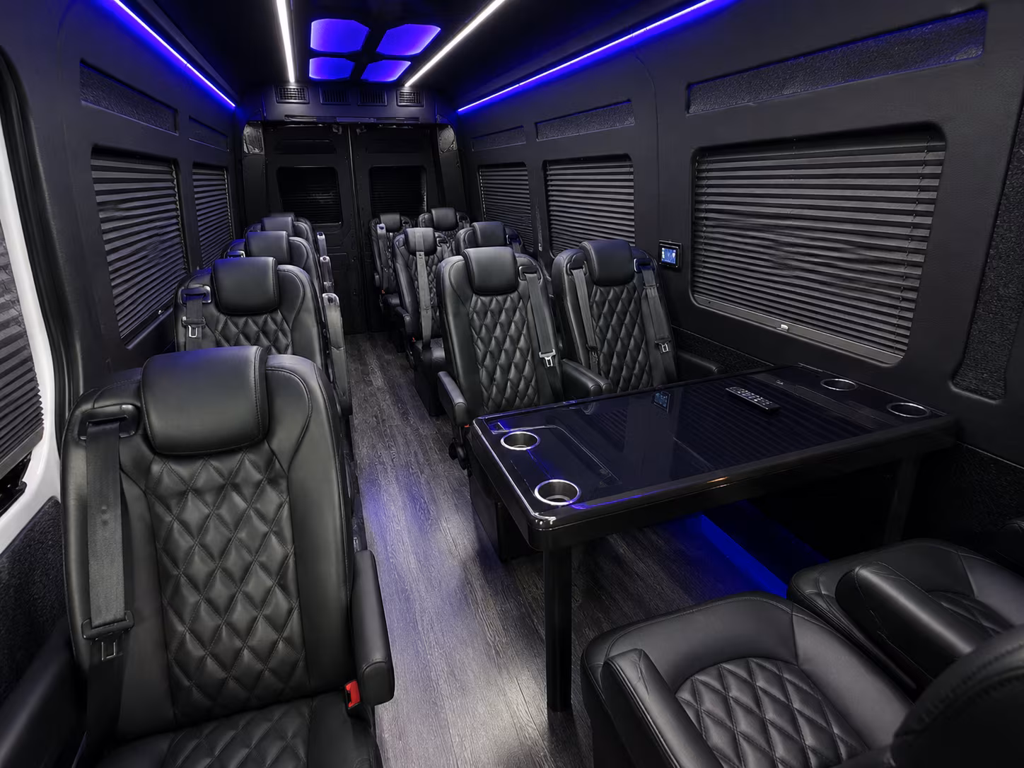 billings 18 passenger sprinter van inside