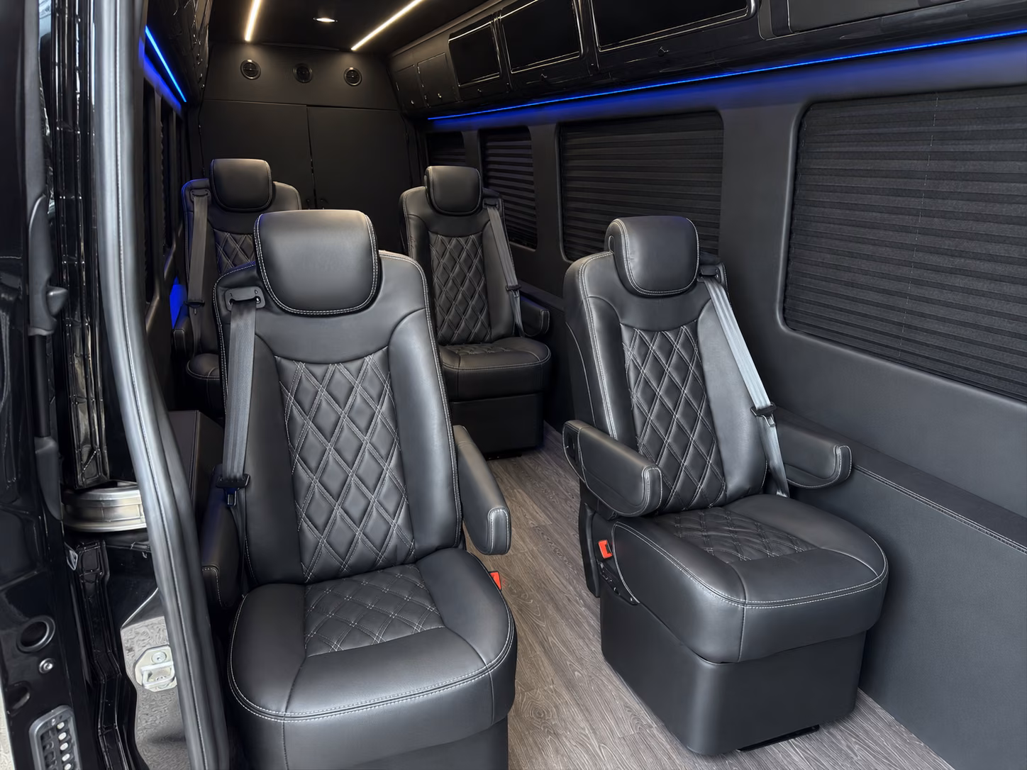 billings 18 passenger sprinter van interior