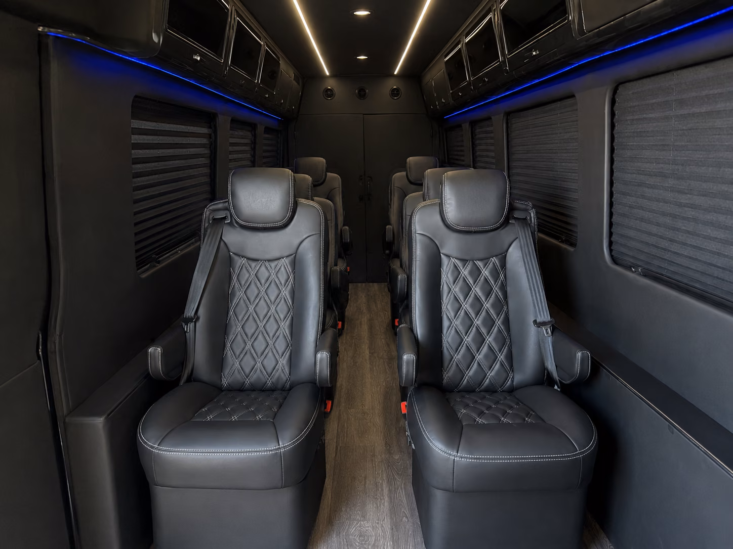 billings 20 passenger sprinter van interior