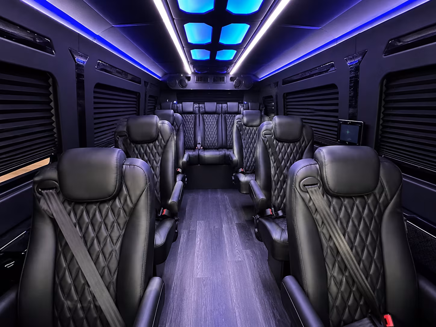 billings 8 passenger sprinter van inside
