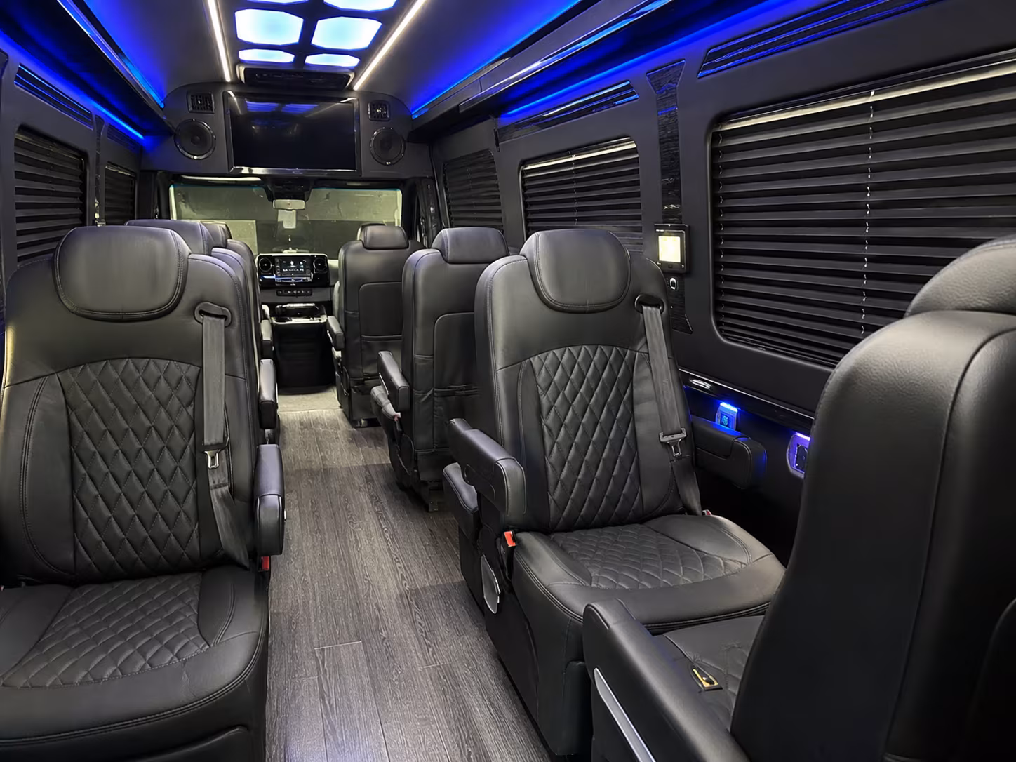 billings 8 passenger sprinter van interior
