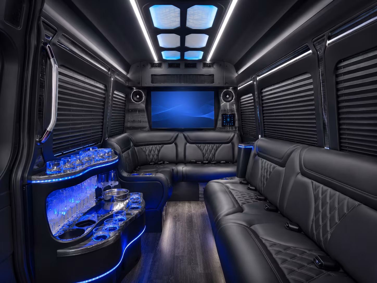 billings sprinter limousine inside